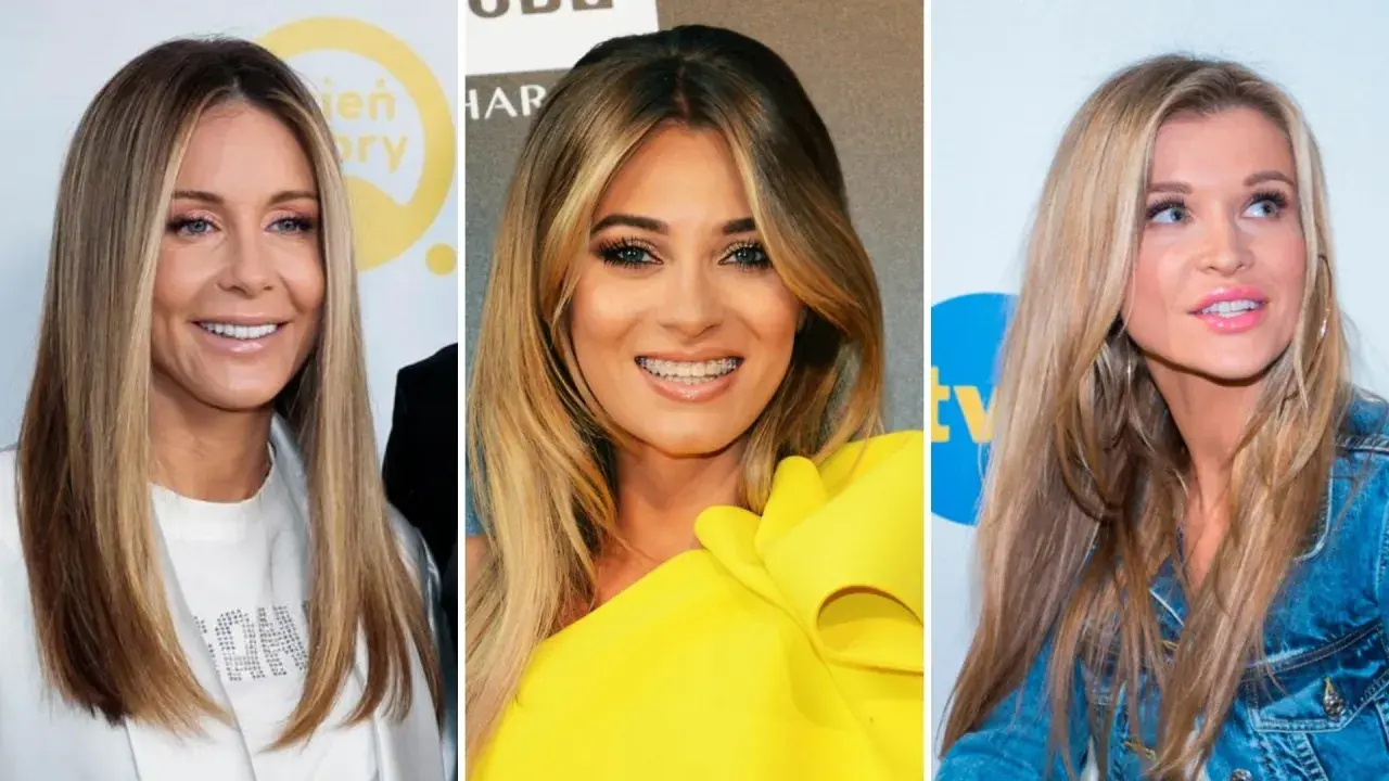 Trzy kobiety z długimi, blond włosami. Jedna w białej marynarce, druga w żółtej sukience, trzecia w dżinsowej kurtce.
